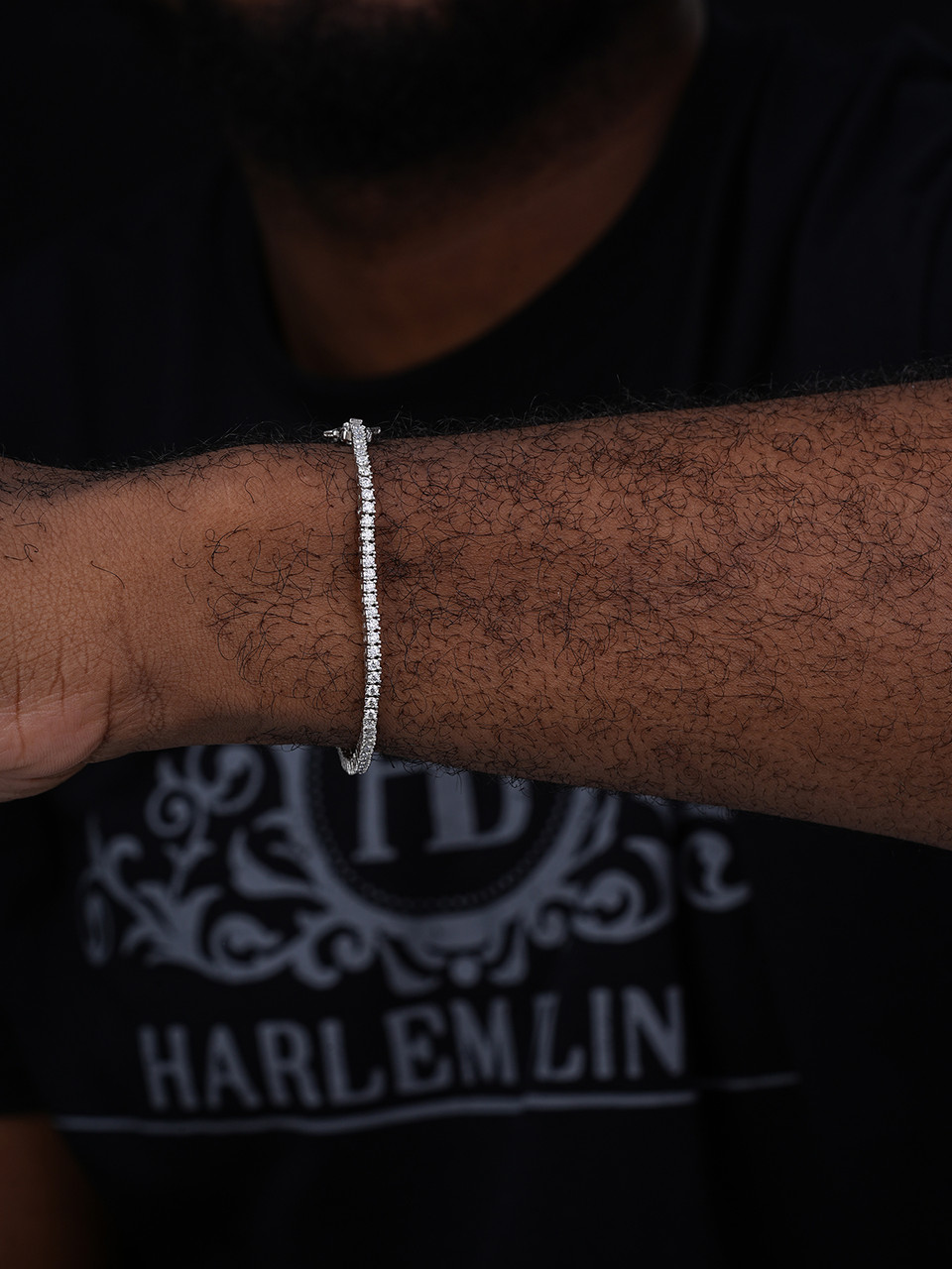 925 Sterling Silver Diamond Tennis Bracelet | Harlem Bling