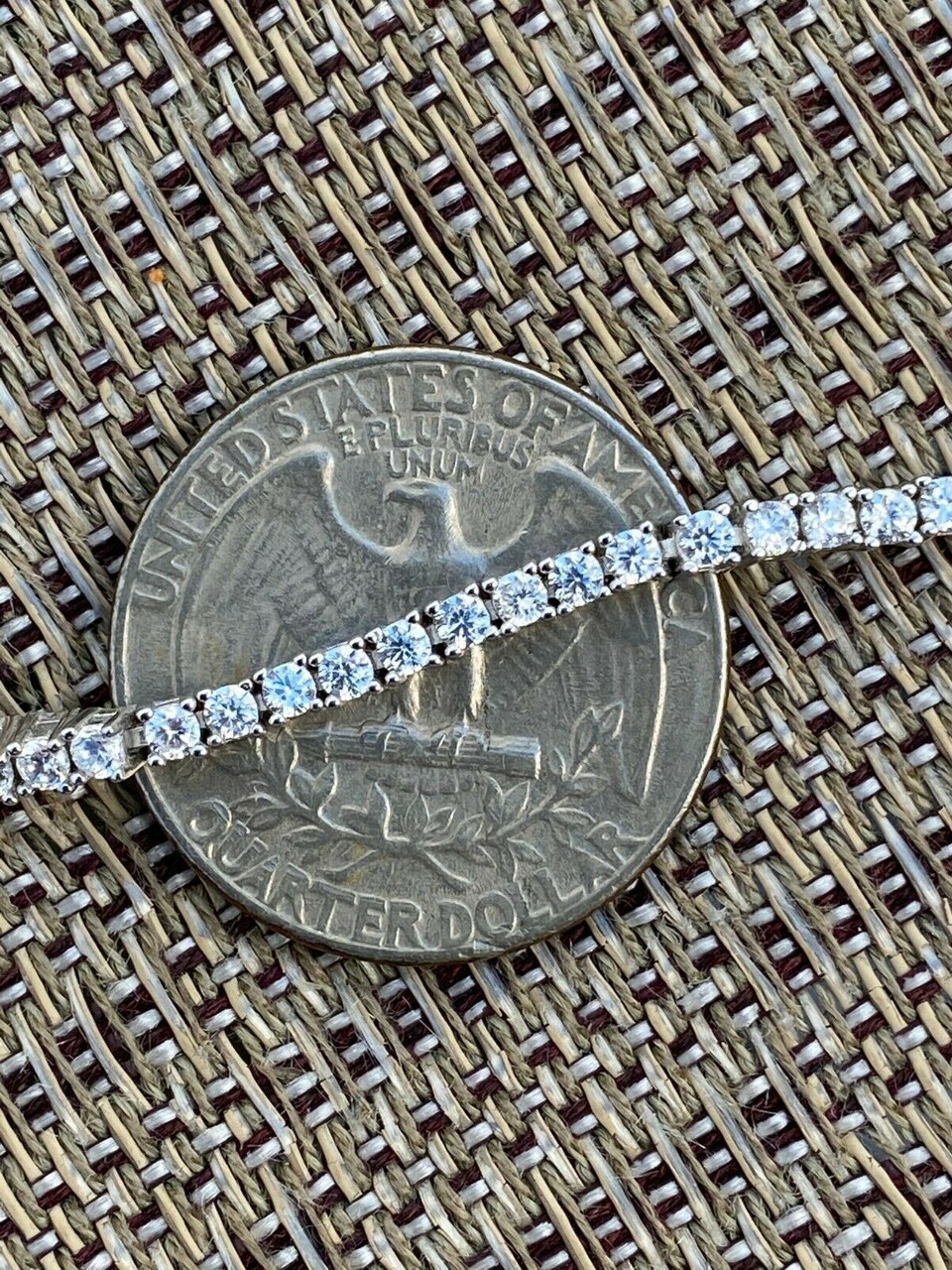 ★WEST★ Choose 5 types of silver color stone tennis b Classy Sterling Silver Colored Stones Elegant Tennis