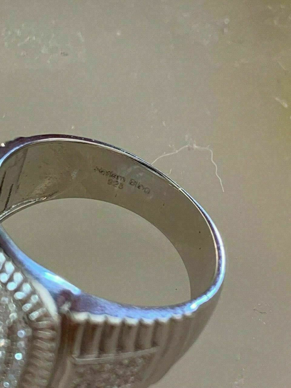 Men's Solid 925 Sterling Silver 2ct Lab Diamond Pinky RING ICY