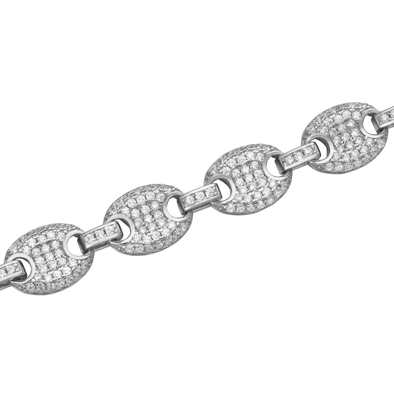 Men's Mariner Gucci Link Chain ICY Man Made Diamonds Solid