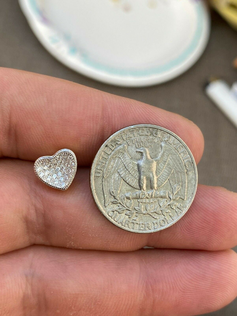 HUMAN MADE ❤️ Heart Silver Earring Silver Human Made - HEART SILVER EARRING | HBX - Globally Curated