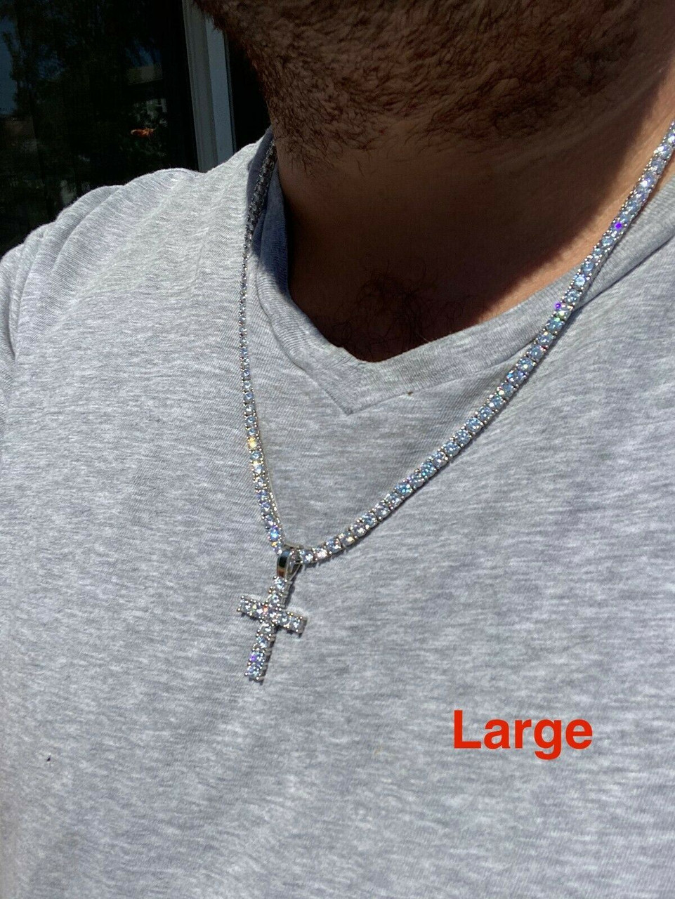 ☆TATIANA☆ Silver 925 Cross Ribbon Ball Necklace NZ2175 MUSINSA | TATIANA (Silver 925) Cross Ribbon Ball Necklace NZ2175