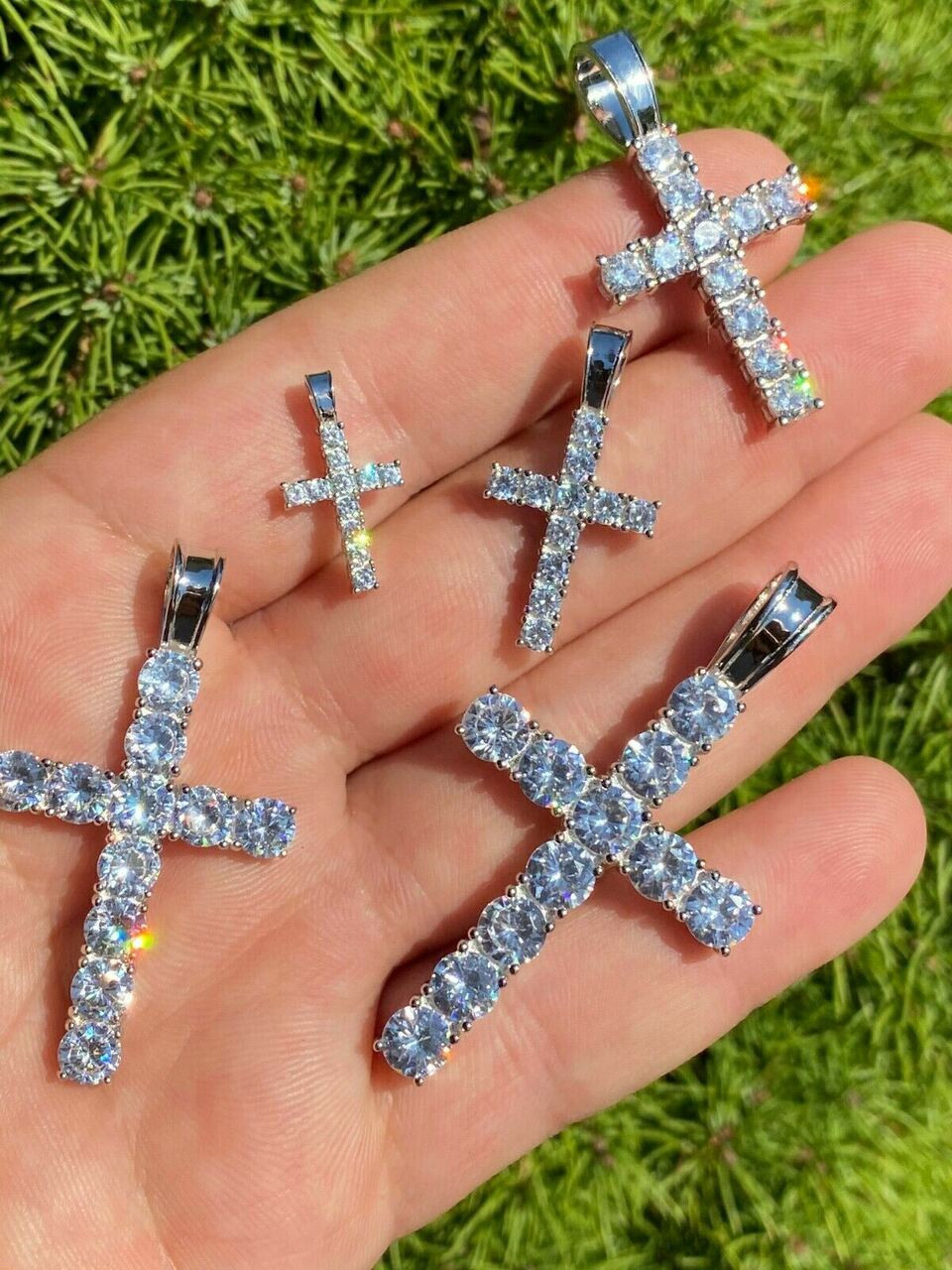 Ladies & Mens Diamond Cross Pendant | Harlem Bling