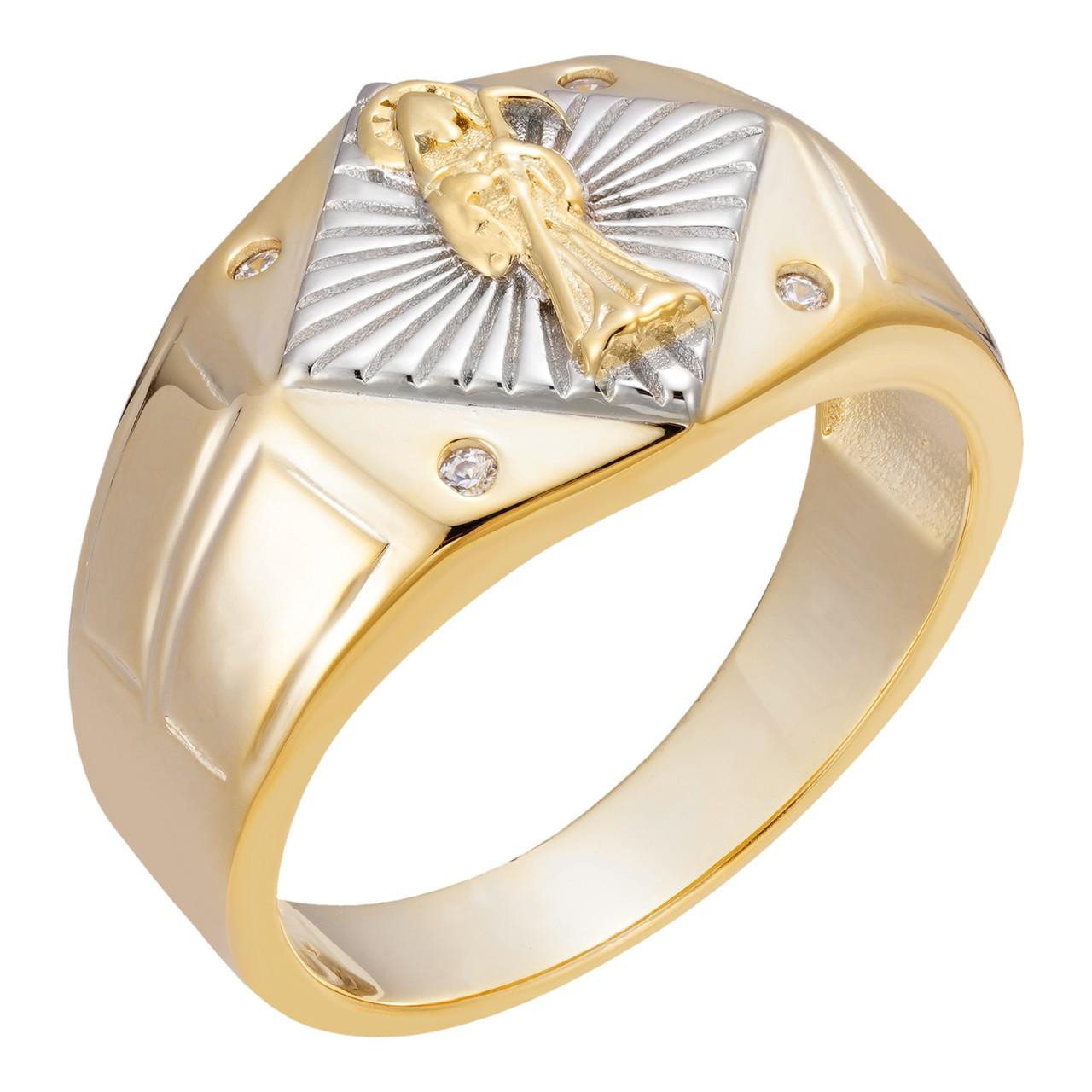 Men's 14k Gold Santa Muerte Ring | Harlem Bling