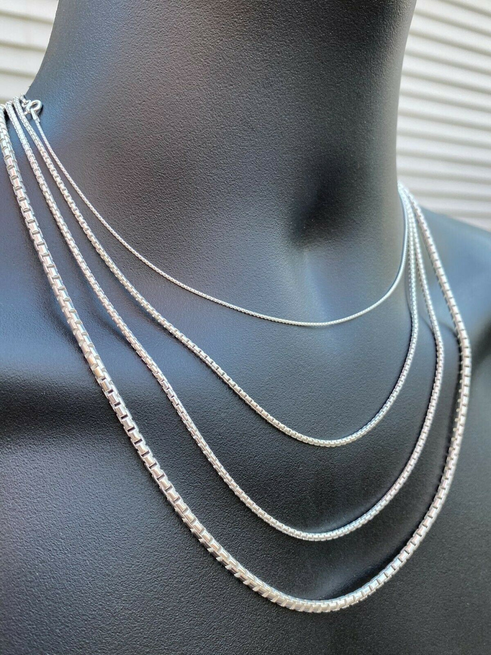 【JORDAN CRAIG】Classic Figaro Link Chain - 6mm Solid 925 Silver Mens Figarucci Gucci Link Cuban Chain