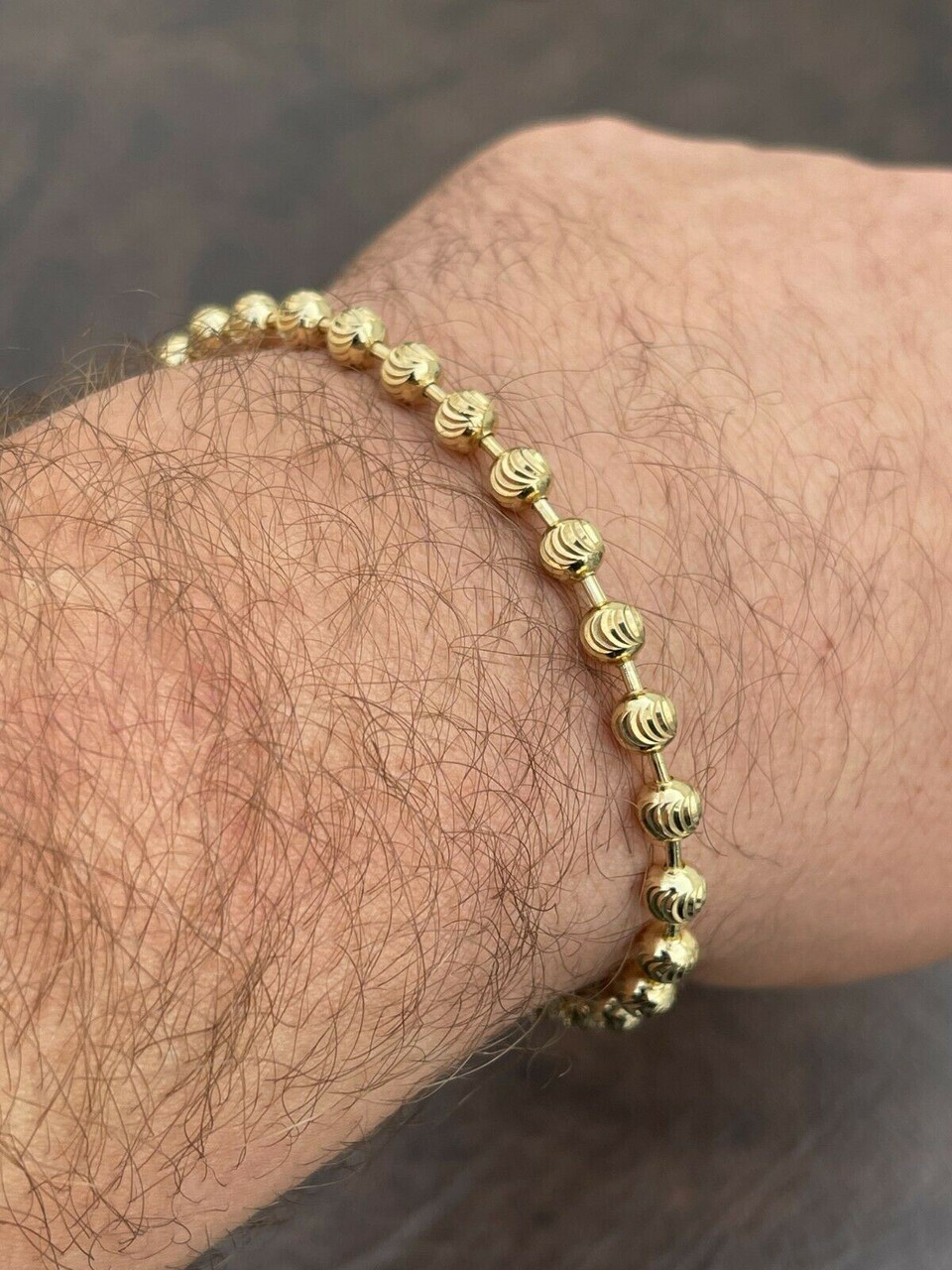 ❤べるさま❤bracelet❤金龍❤ 22k Good Luck Skull and Chain Bracelet - Bill Wall Leather Inc.