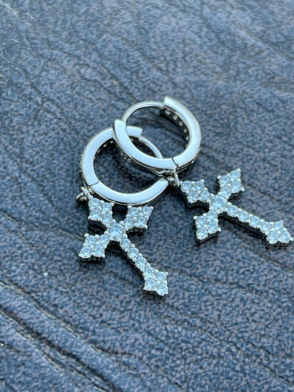 VINTAGE HOLLYWOOD★[925 Silver] Cross Ring Earrings ピアス $_57.JPG?set_id=880000500F