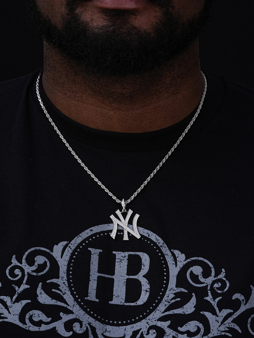 14k チャームNEW TOP jewelry Yankees Jesus