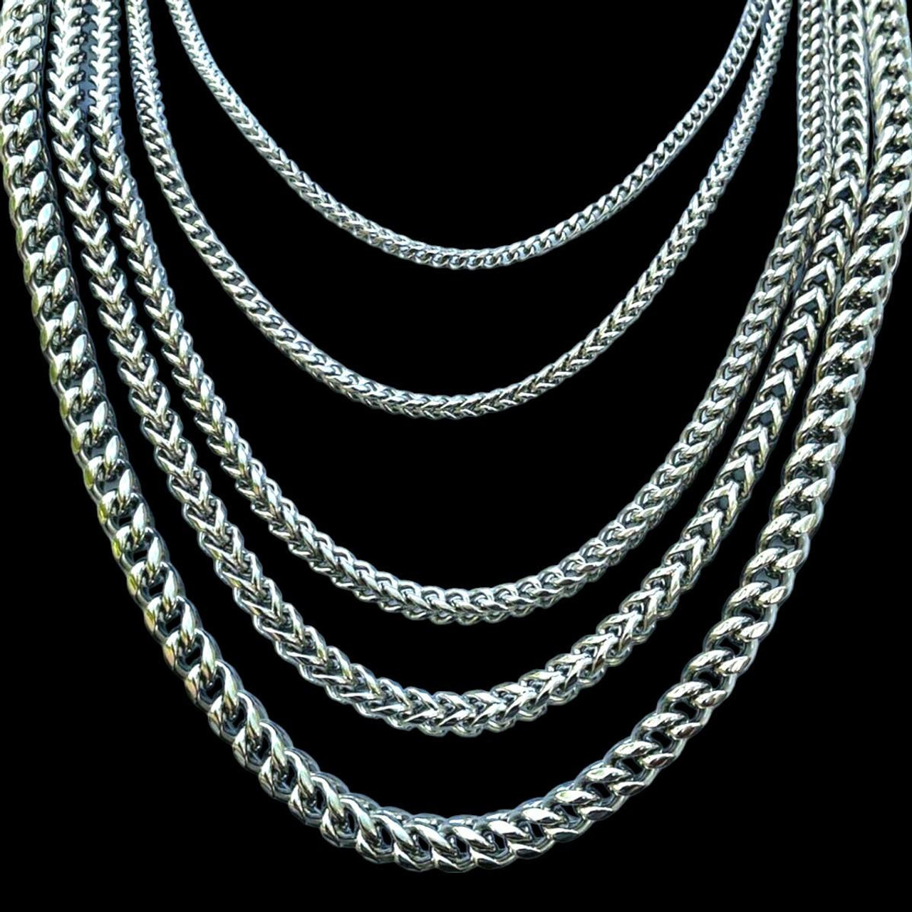 Men's Franco Chain Stainless Steel Necklace BEST QUALITY! 18