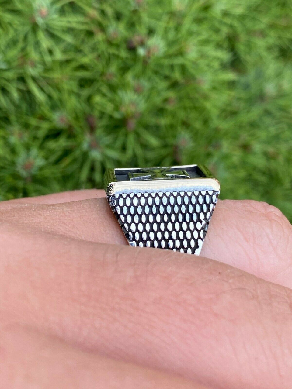 Mens 14k Gold & Real Solid 925 Sterling Silver German