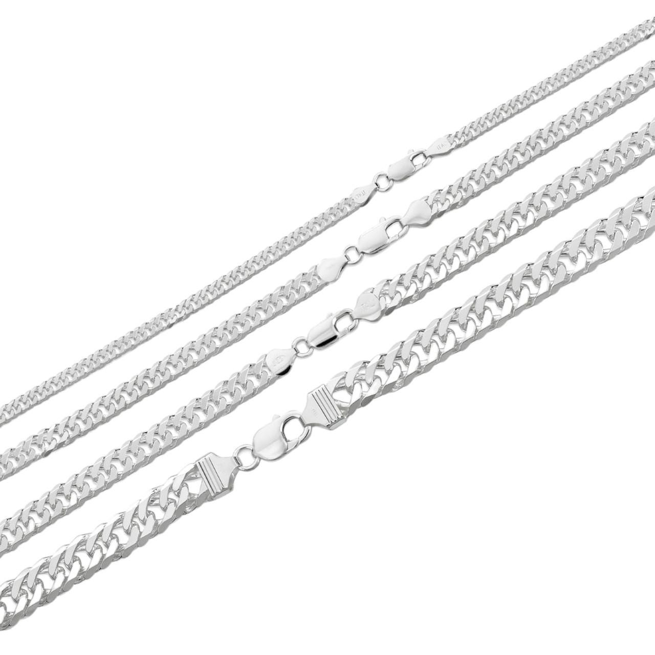 Cuban Link Chain Stainless Steel Necklace Walmart 925 Sterling