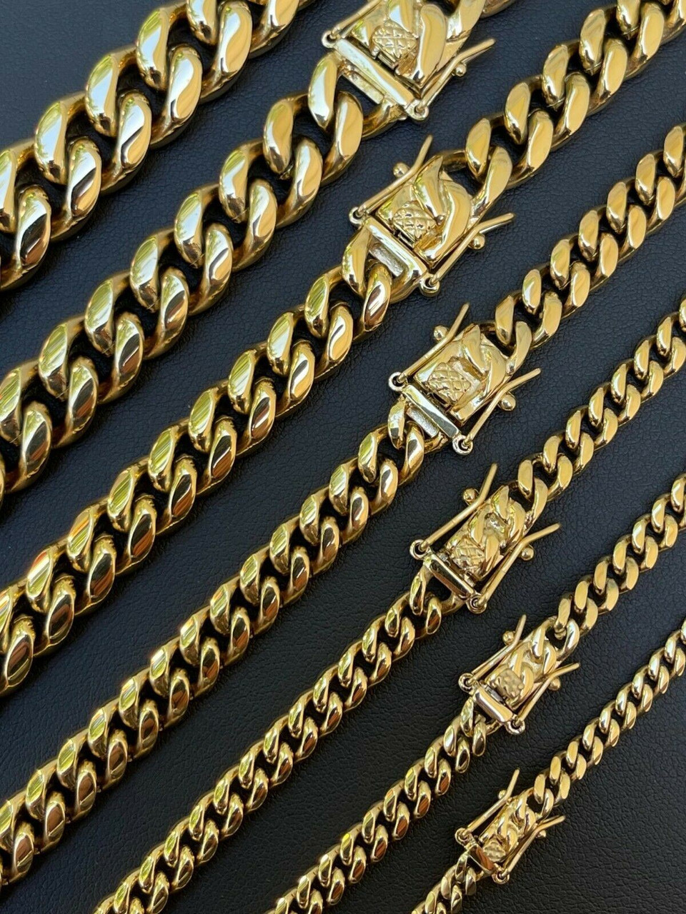 Miami Cuban Necklace | Stainless Steel Gold Cuban Link Chain