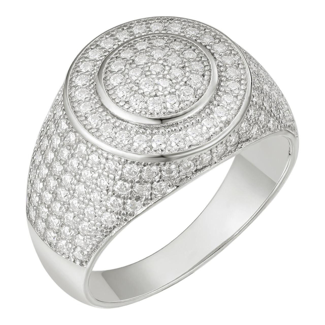 MOISSANITE Round Iced Out Ring Best Moissanite Mens Rings