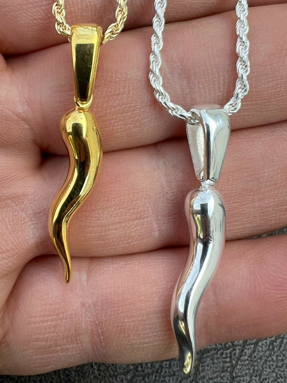 corno necklace silver LORO ENOF ロロ Sterling Silver 