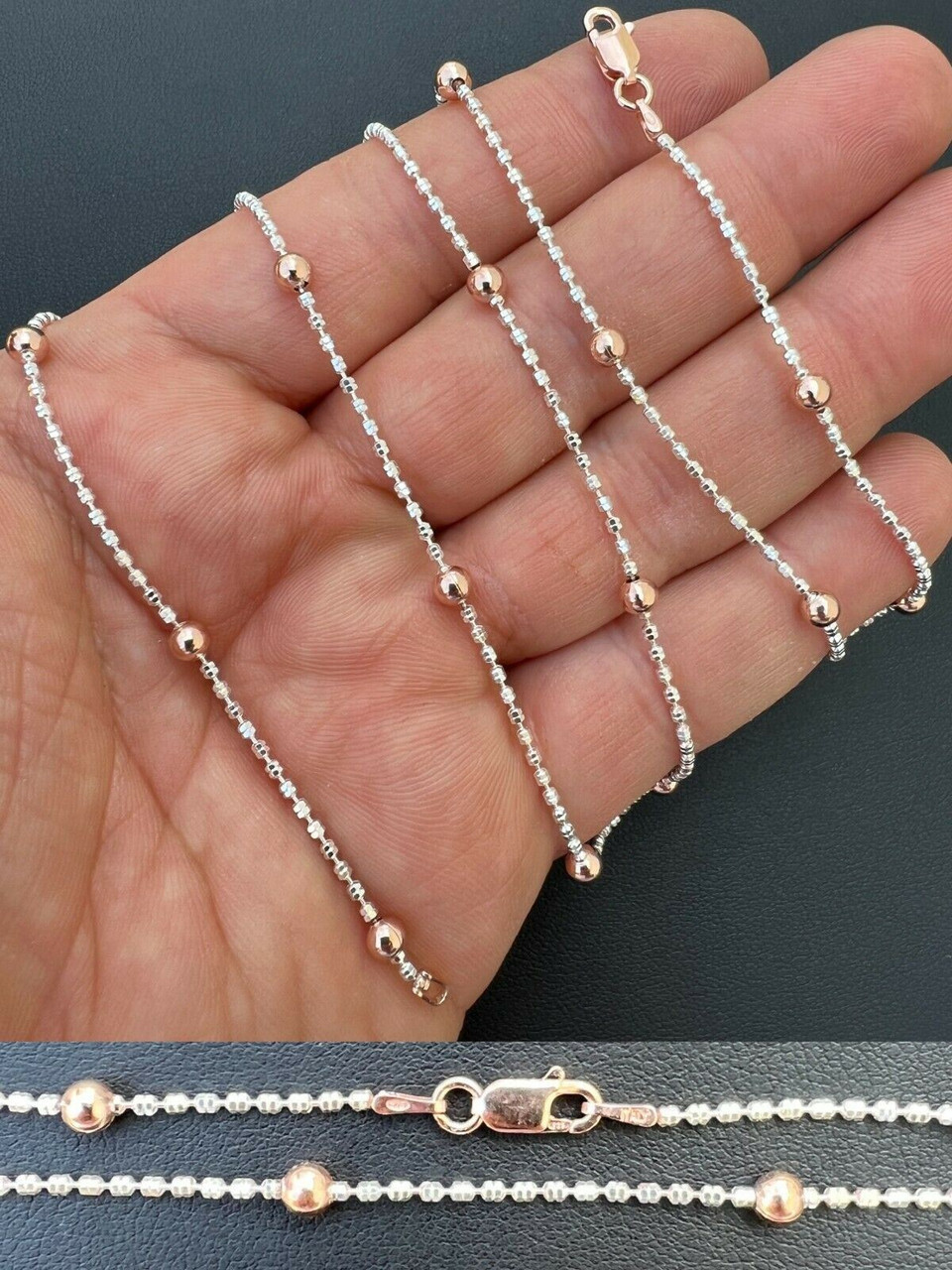 【STONEHENgE】Silver Material Rose Gold Necklace SC1005 StoneHenge Silver Necklace SC1446 Silver925 Rose Gold Plated