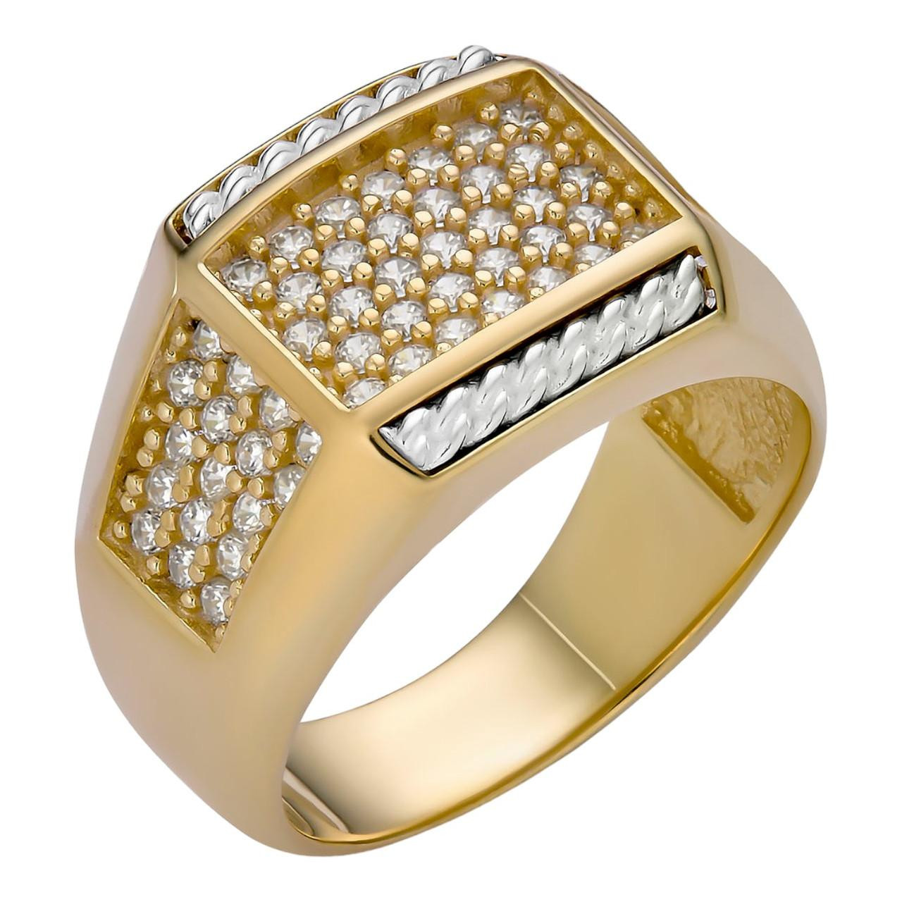 ♡.・*. MEN 925 STERLING SILVER FULL CUBIC ZIRCONIA HIPHOP RING*SR20