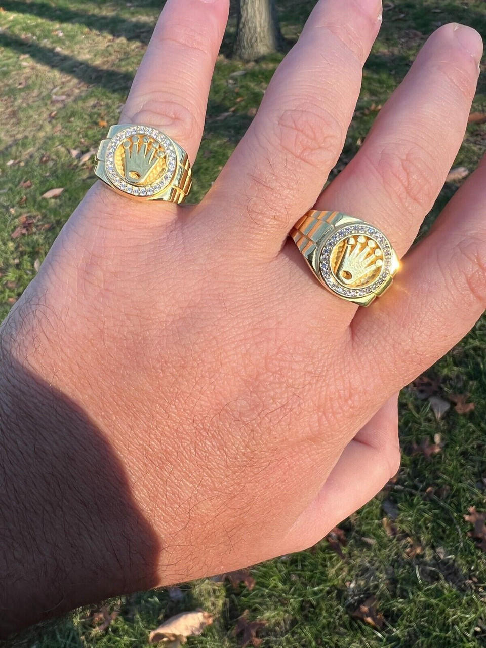 Cubic Zirconia Rolex Ring 925 Silber Colours White Gold Rolex