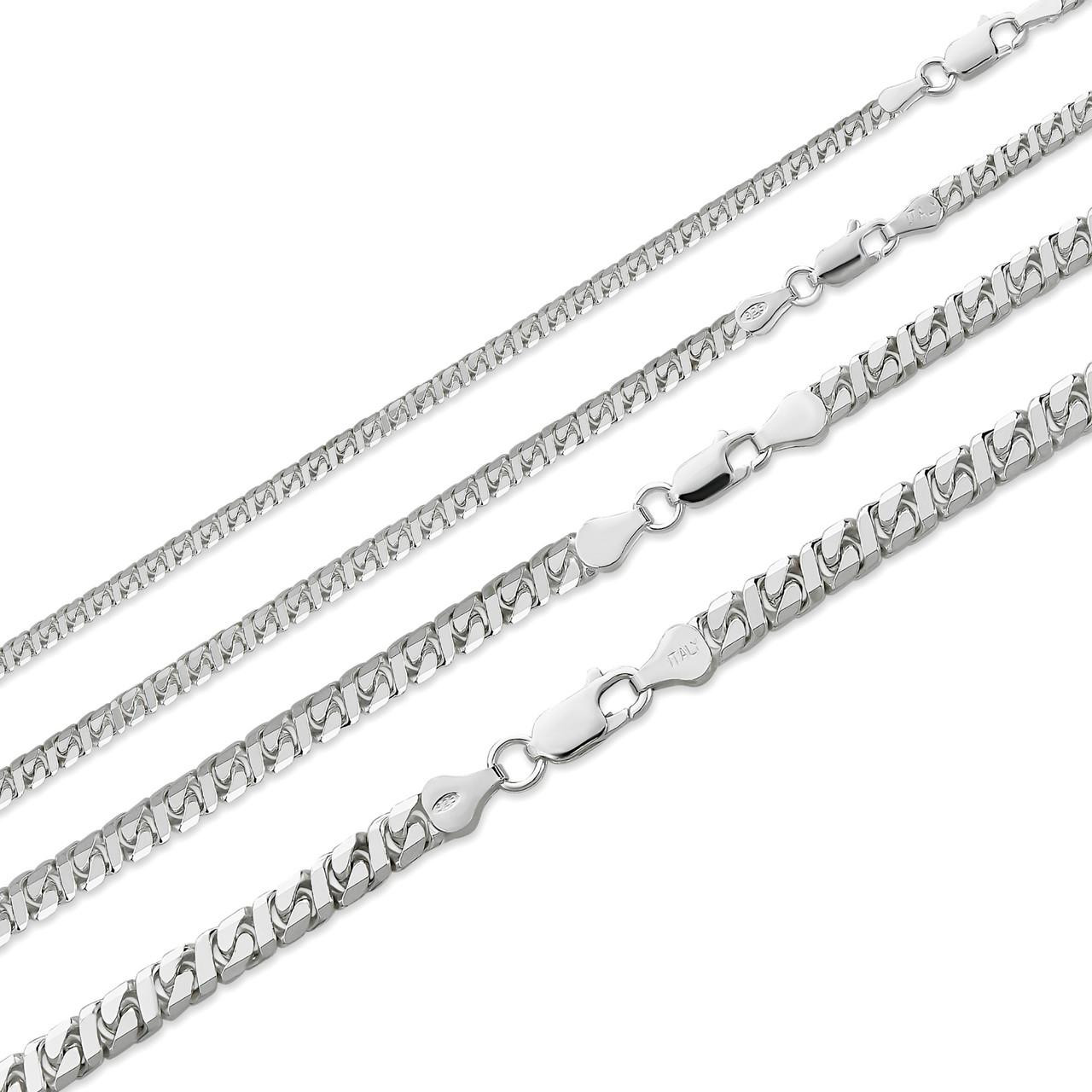 Real Dollar Cuban Link Chain Or Bracelet Solid 925 Sterling