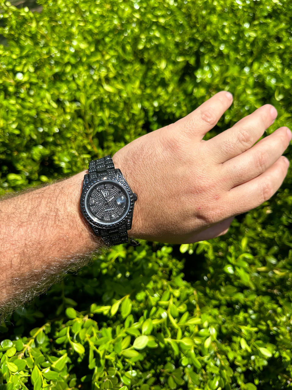 Stainless Steel Iced Out Bulova Watches Bust Down Bulova Watch