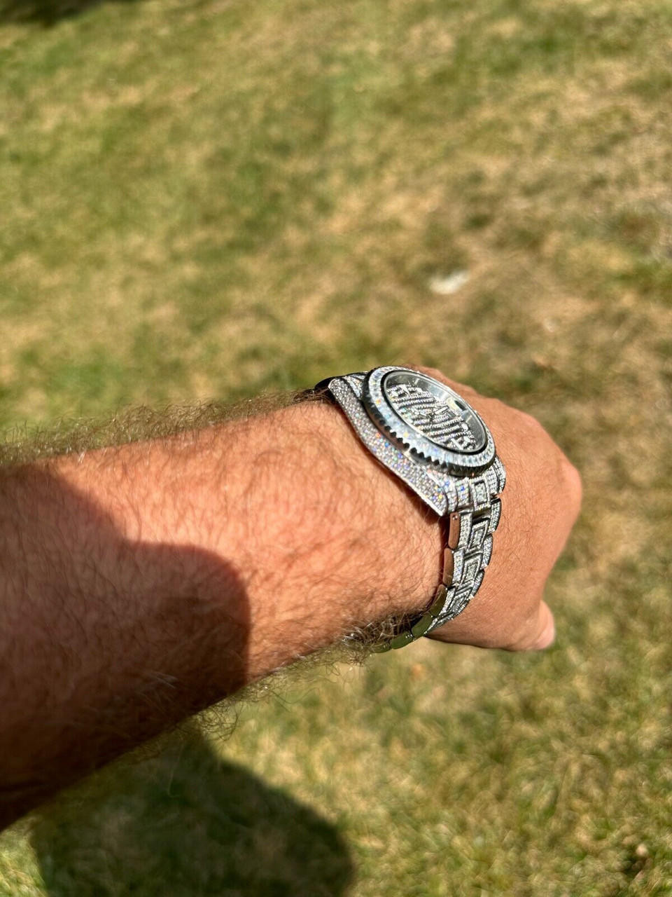 2023 WAVE EDITION Real Baguette MOISSANITE Mens NO ID