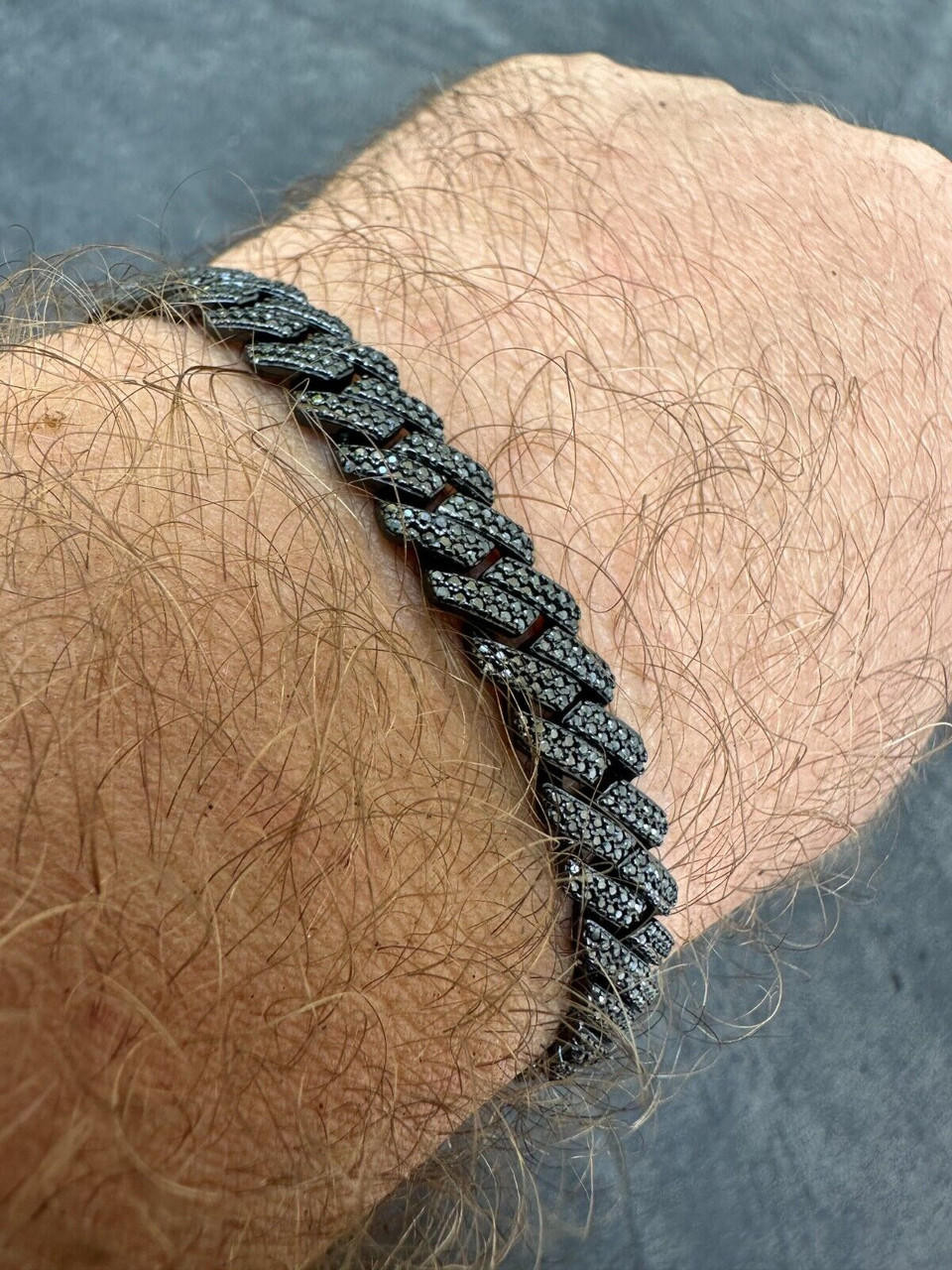 【BLACKPURPLE】25SS★ Eryx Chain Real Leather Bracelet BLACKPURPLE】25SS☆ Eryx Chain Real Leather Bracelet