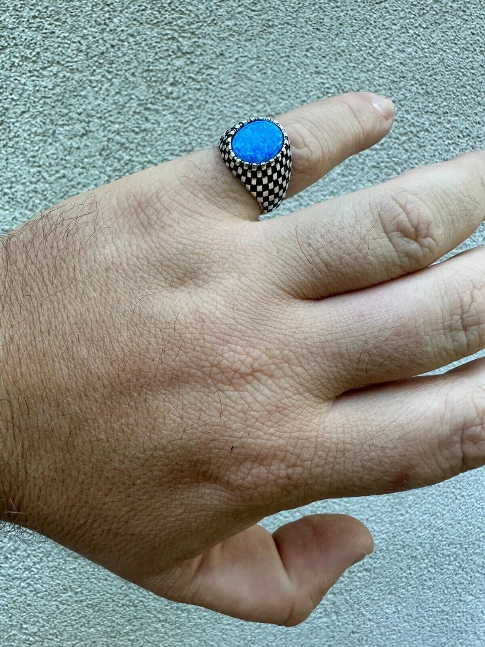 Opal ring, opal, signet ring, traxnyc, fire opal, mens opal