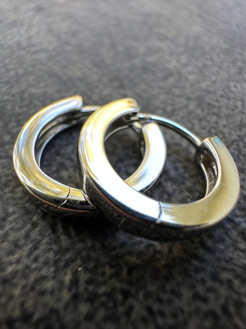 Real Solid 925 Sterling Silver Hoops Mens Ladies Small Huggie Hoop