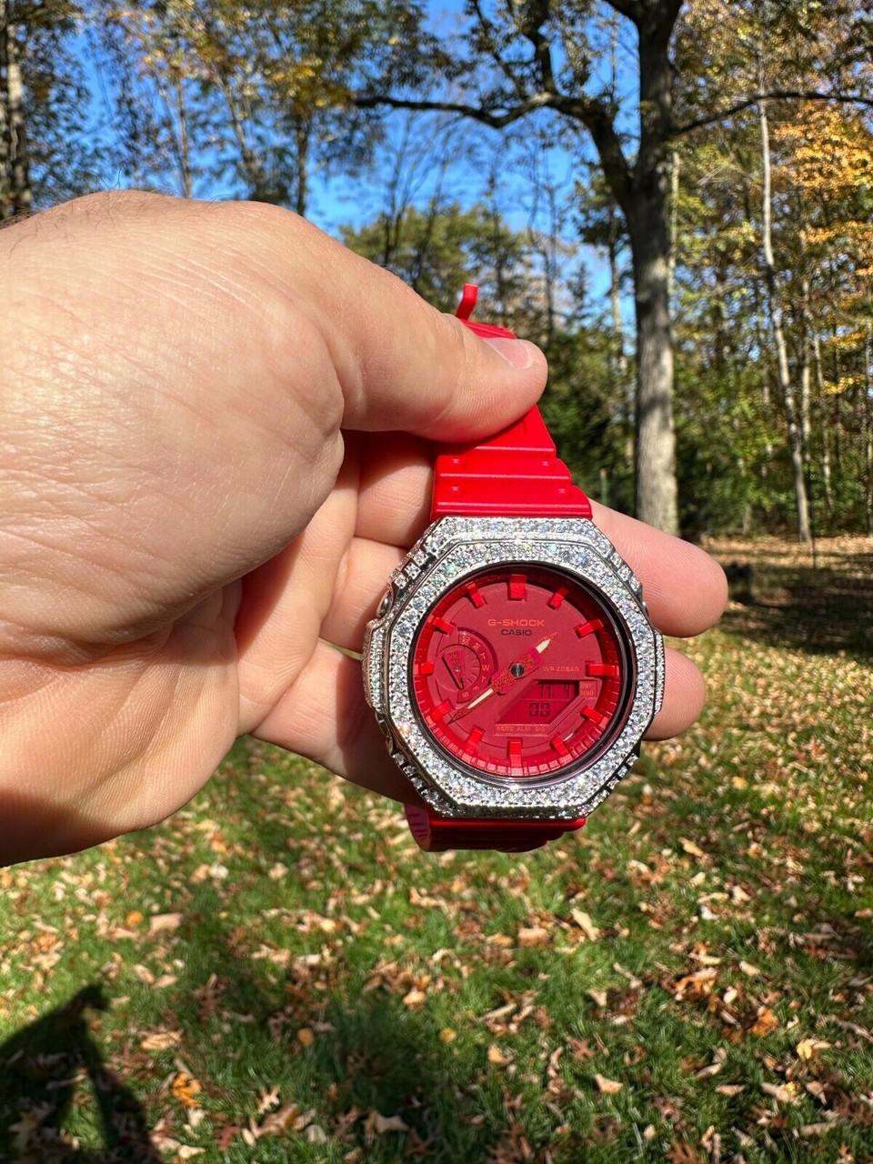 MOISSANITE Iced Out Hip Hop Watch Moissanite G Shock