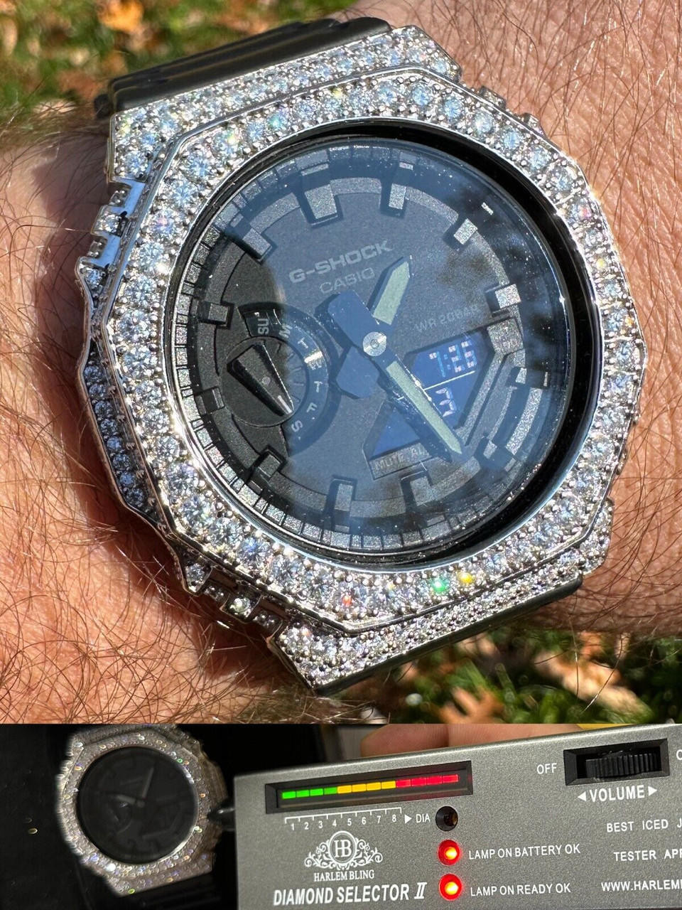 MOISSANITE Casio G Shock Hip Hop Watch Iced Out GShock