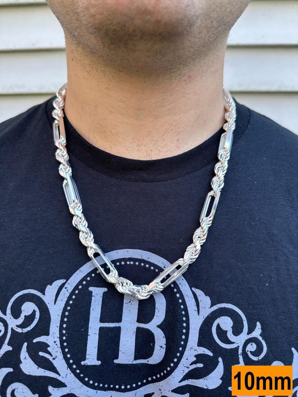 Sterling Silver 8mm Milano Gold Chain 8mm Milano Gold Chain Sale