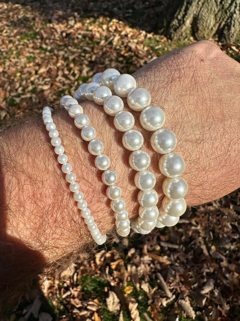 GOD ONLY KNOWS PEARL CHAIN BRACELET Mサイズ GOD ONLY KNOWS パールチェーンブレスレット