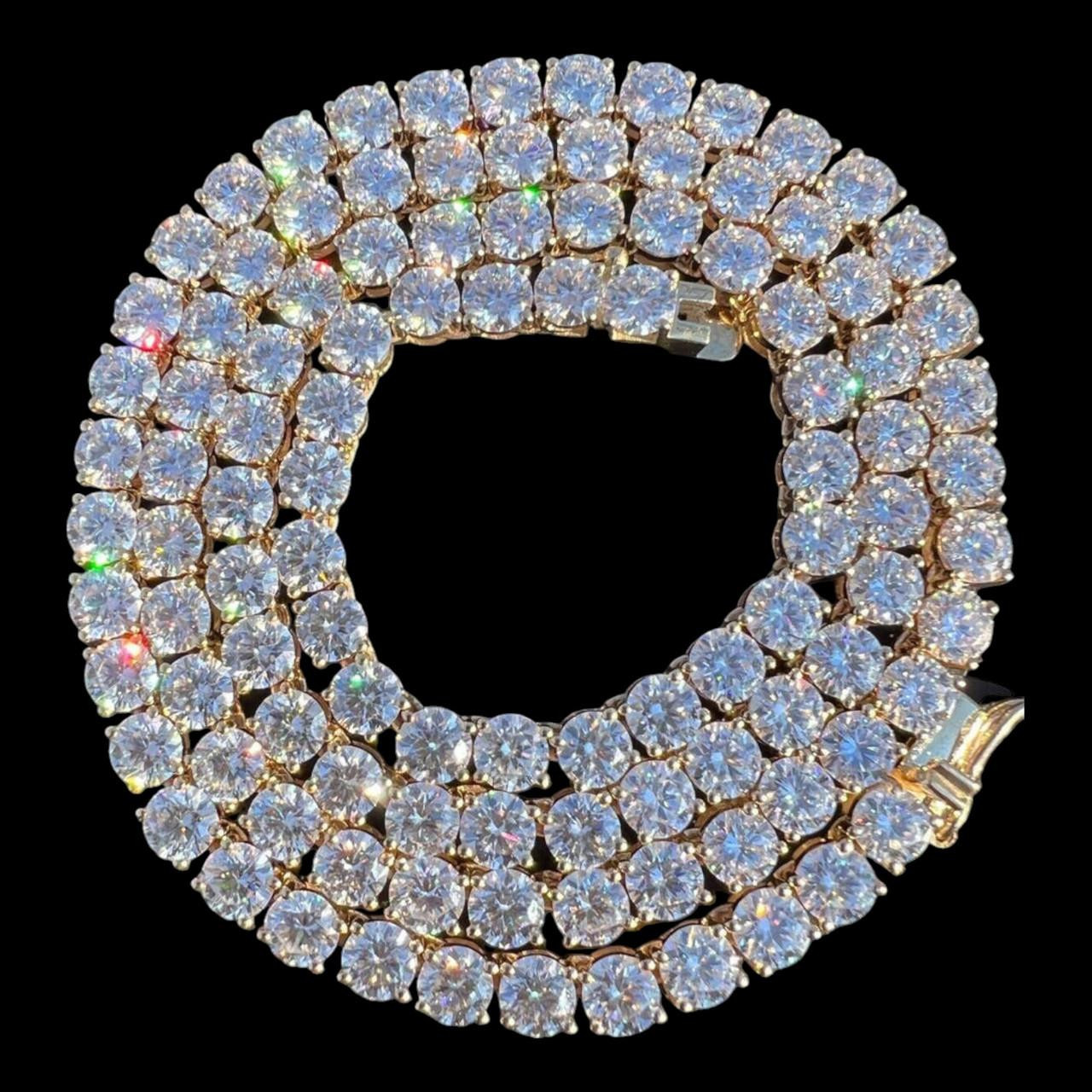 MOISSANITE #1 BESTSELLER Tennis Chain Necklace Or Bracelet Iced