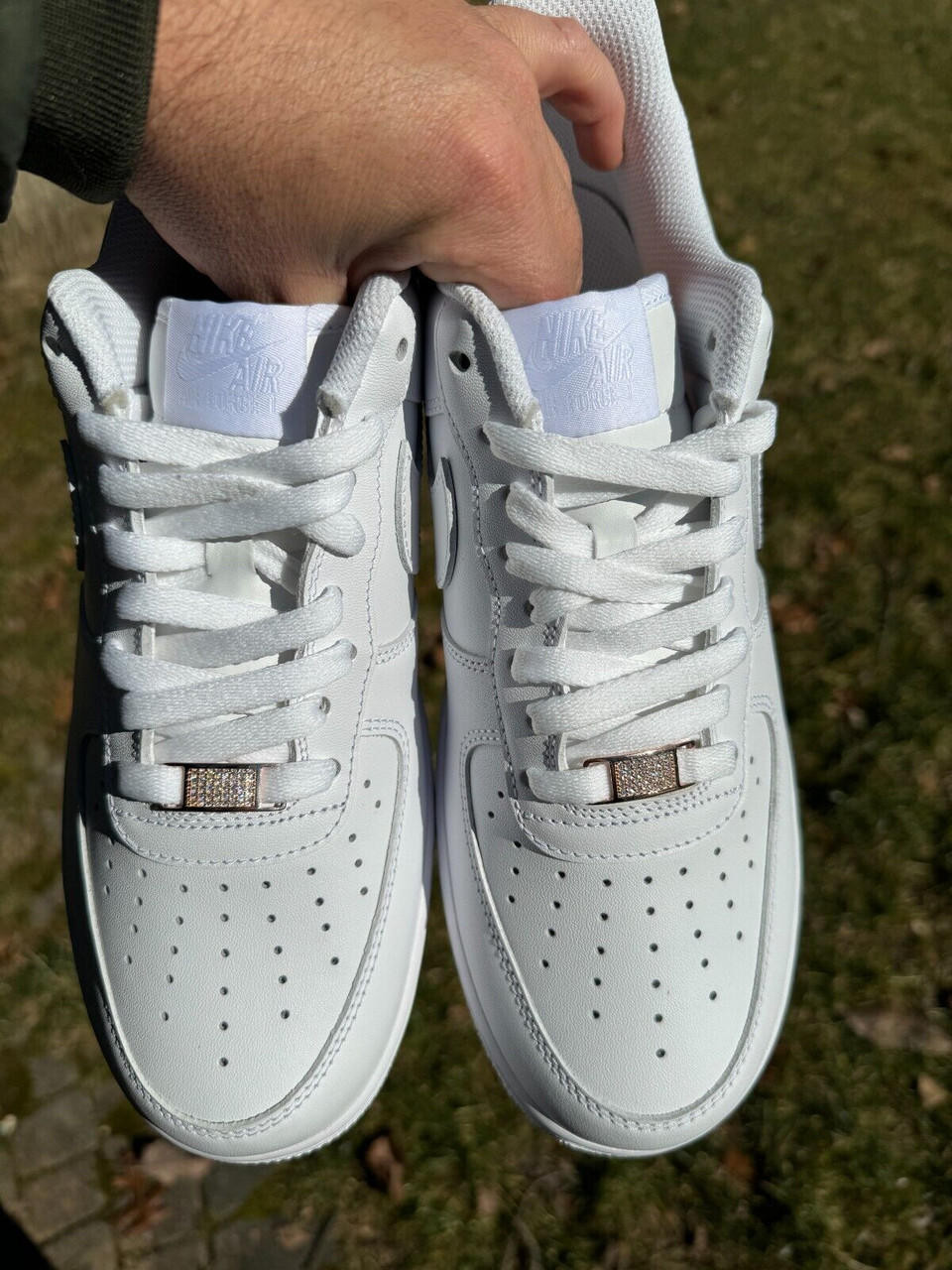 af1 silver lace lock