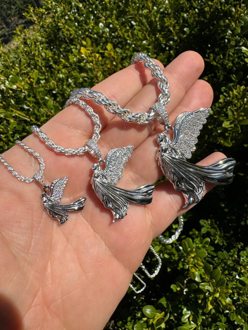 ネックレス・ペンダント wing bling 925 Silver Carena Heart Prong Moissanite Necklace Cubic Zirconia Heart With Moissanite Necklace 925 Sterling
