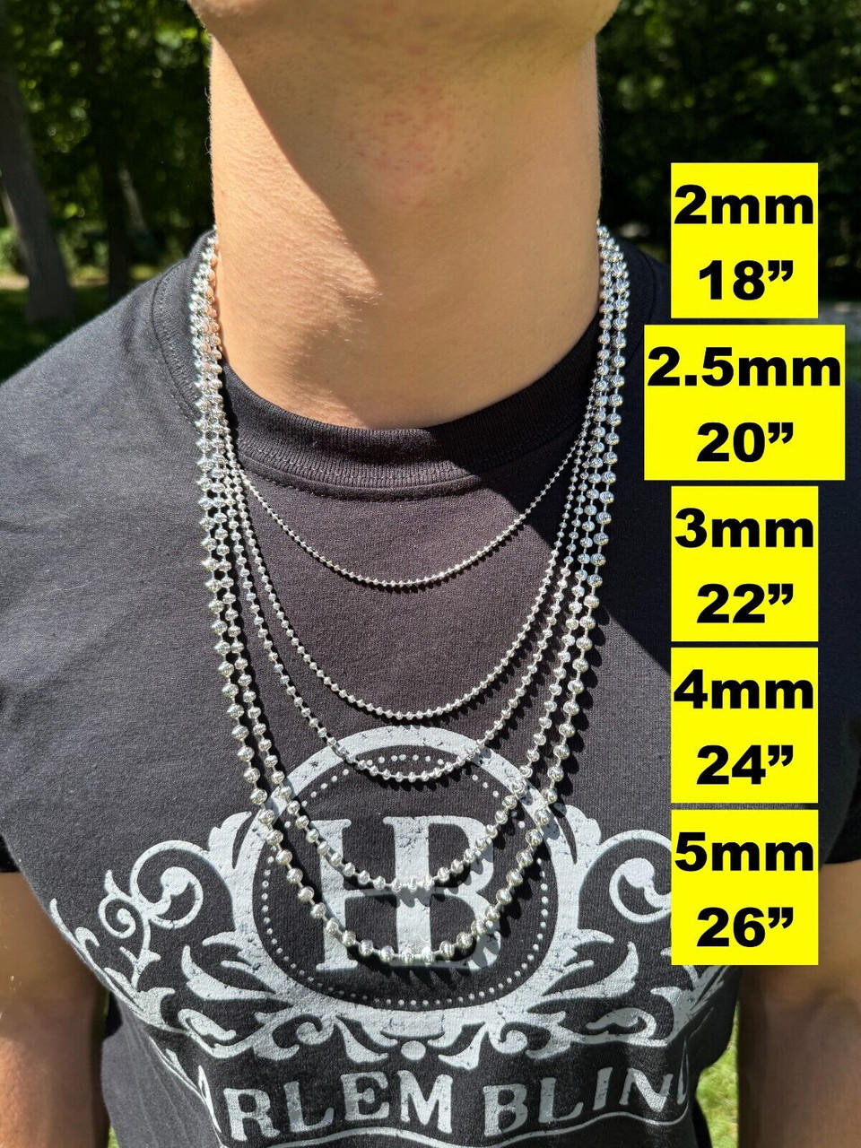 Bead Chain Dog Tag Chain Length Dog Tag Chain Length 2025