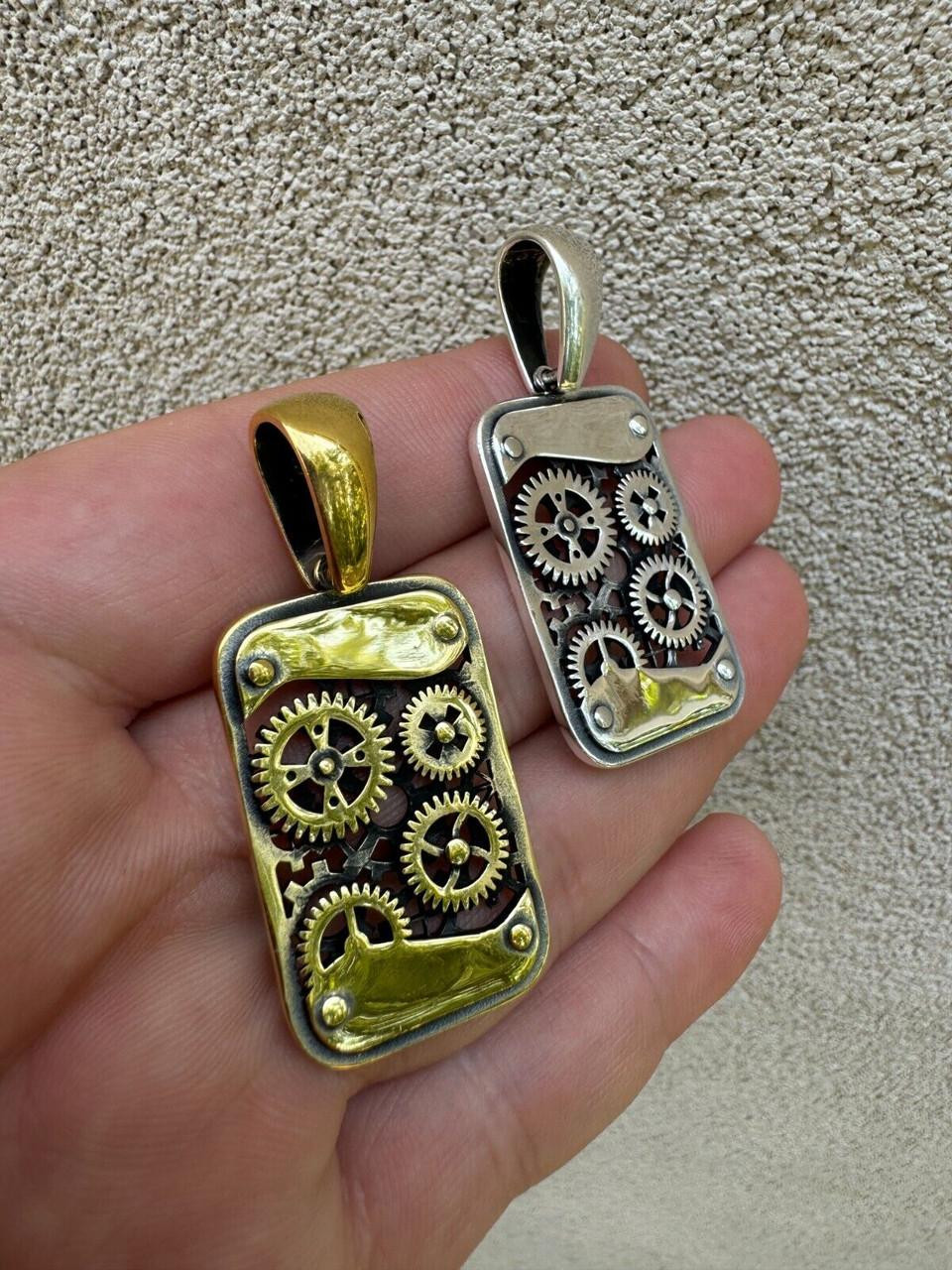 たこやん DIFFERENT NECKLACE 53cm Two-Tone Linked Diamond Circles Pendant – Continental