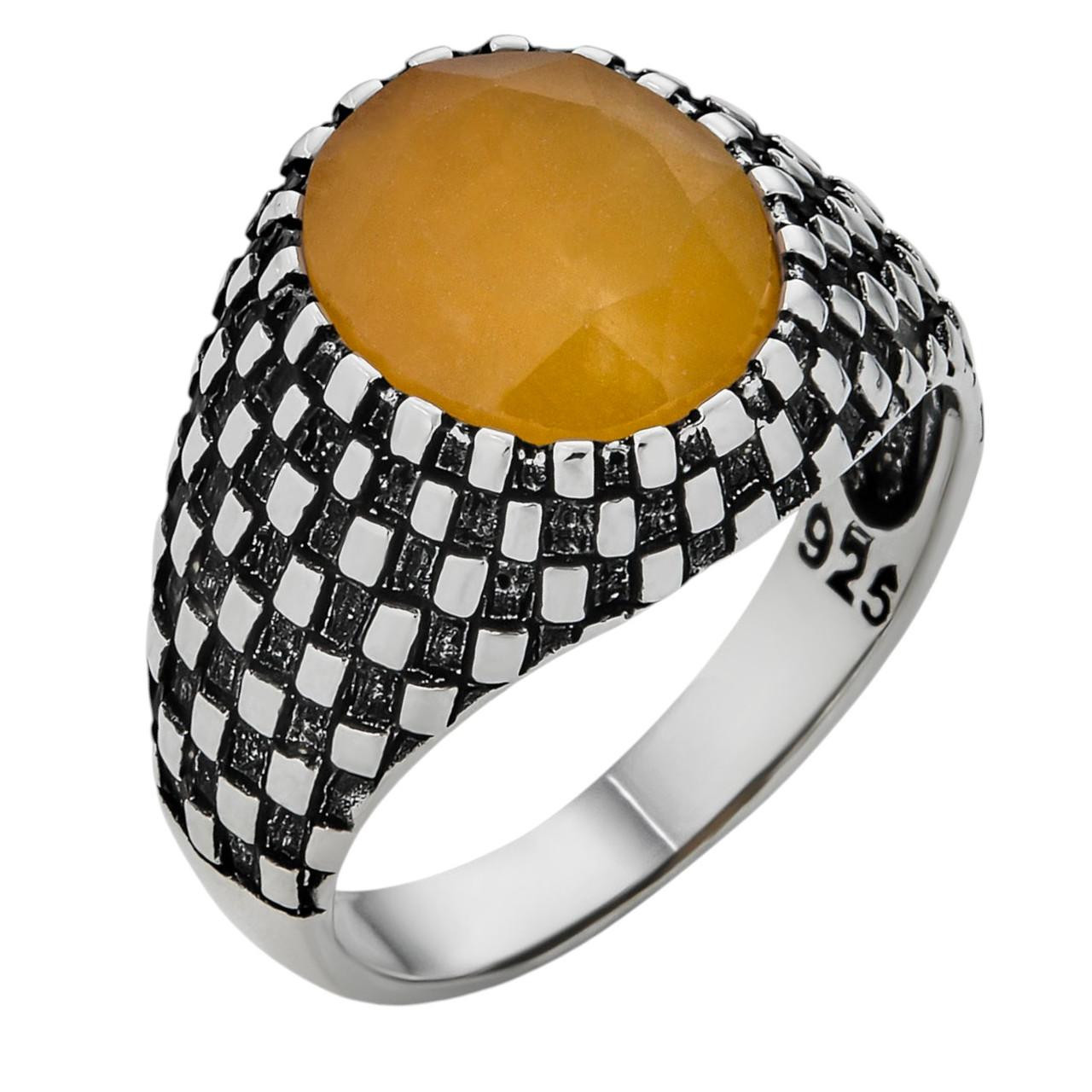 SILVER925 YELLOW STONE RING/シルバー/リング SILVER925 YELLOW STONE RING/シルバー/リングの通販 by よし's