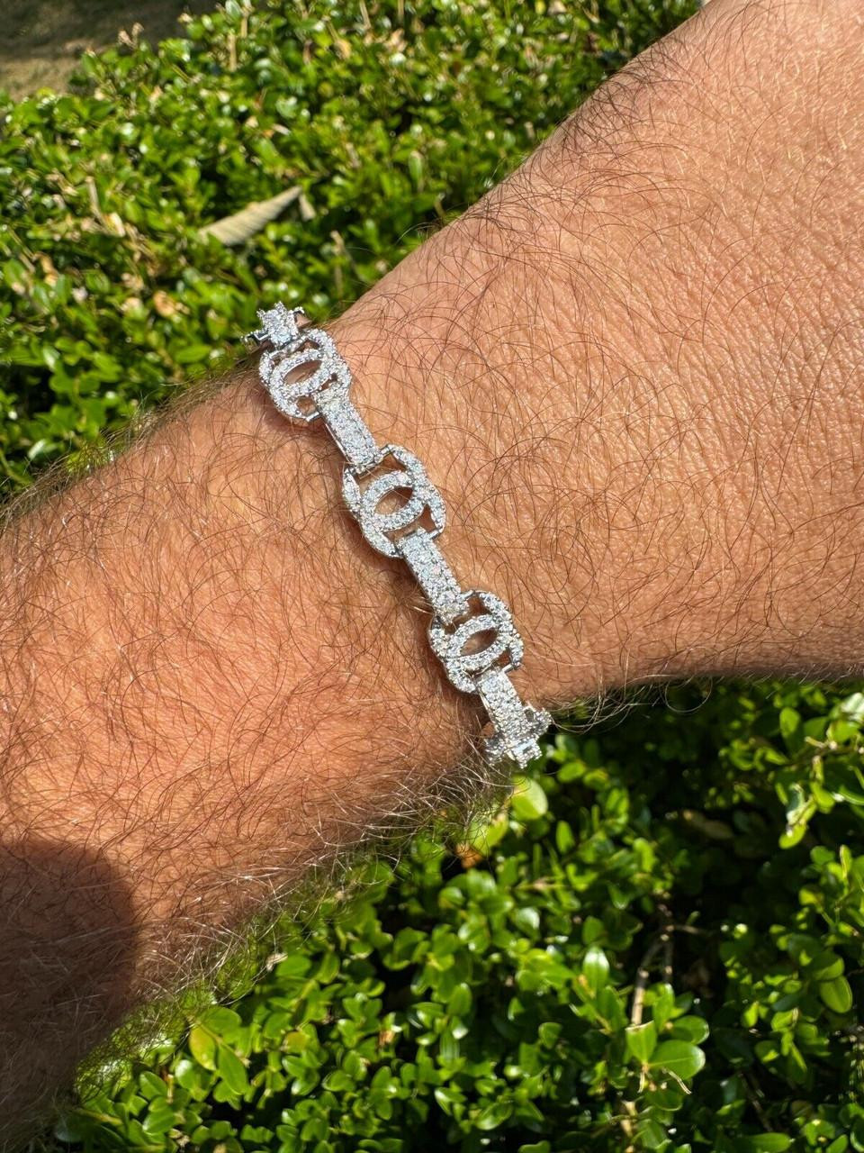 lui jewelry／marvellous chain bracelet harlembling-moissanite-double-
