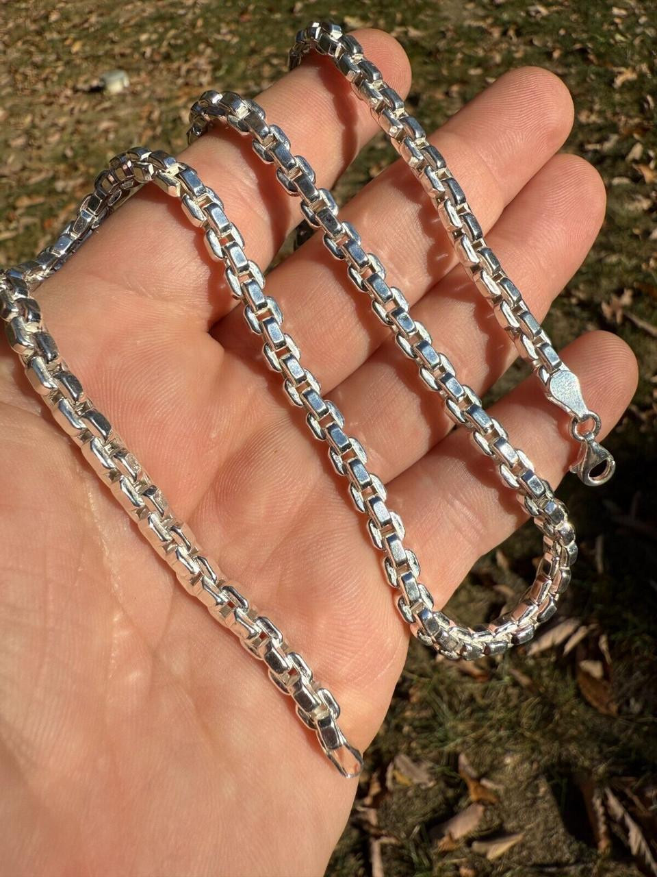 [HARANG] ★BTS 着用★ Silver Half & Half Chain Necklace HARANG] ☆BTS 着用☆ Silver Half & Half Chain Necklace