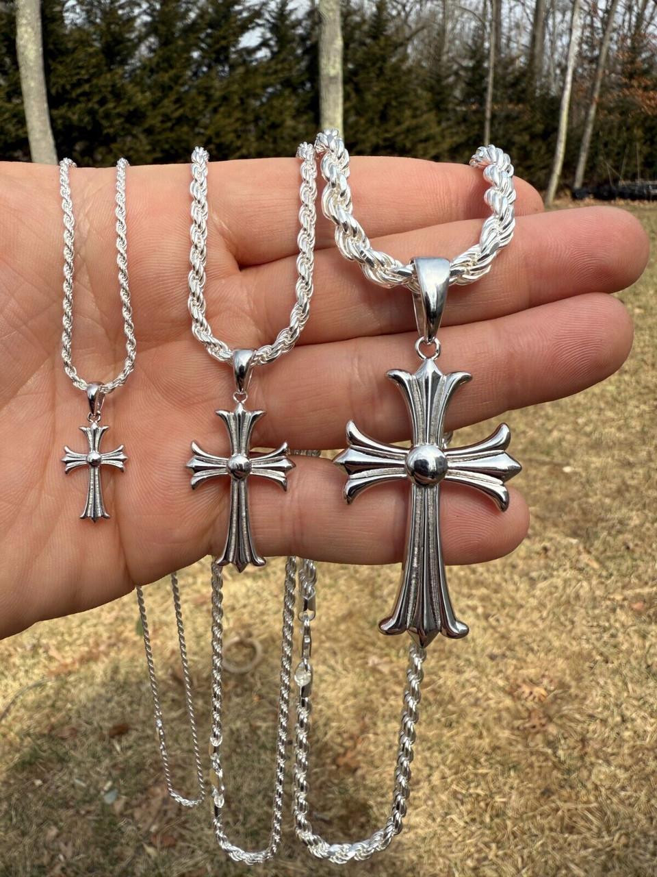CHROME HEARTS ネックレス925 Silver Chrome Hearts Cross Pendant - 925 Silver