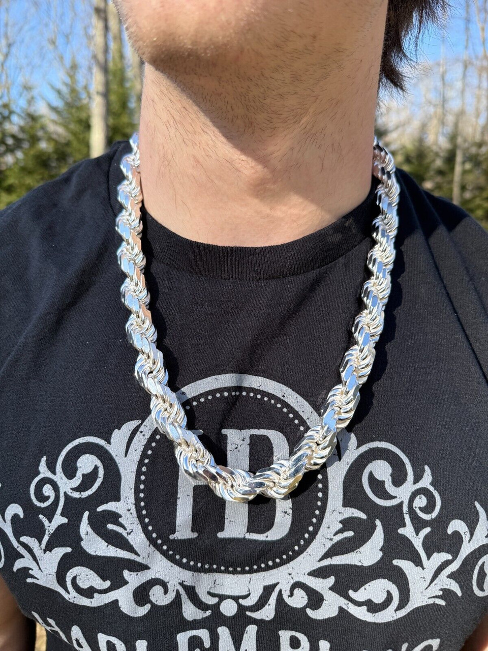 Half Kilo Rope Chain Necklace - 925 Sterling Silver - 18