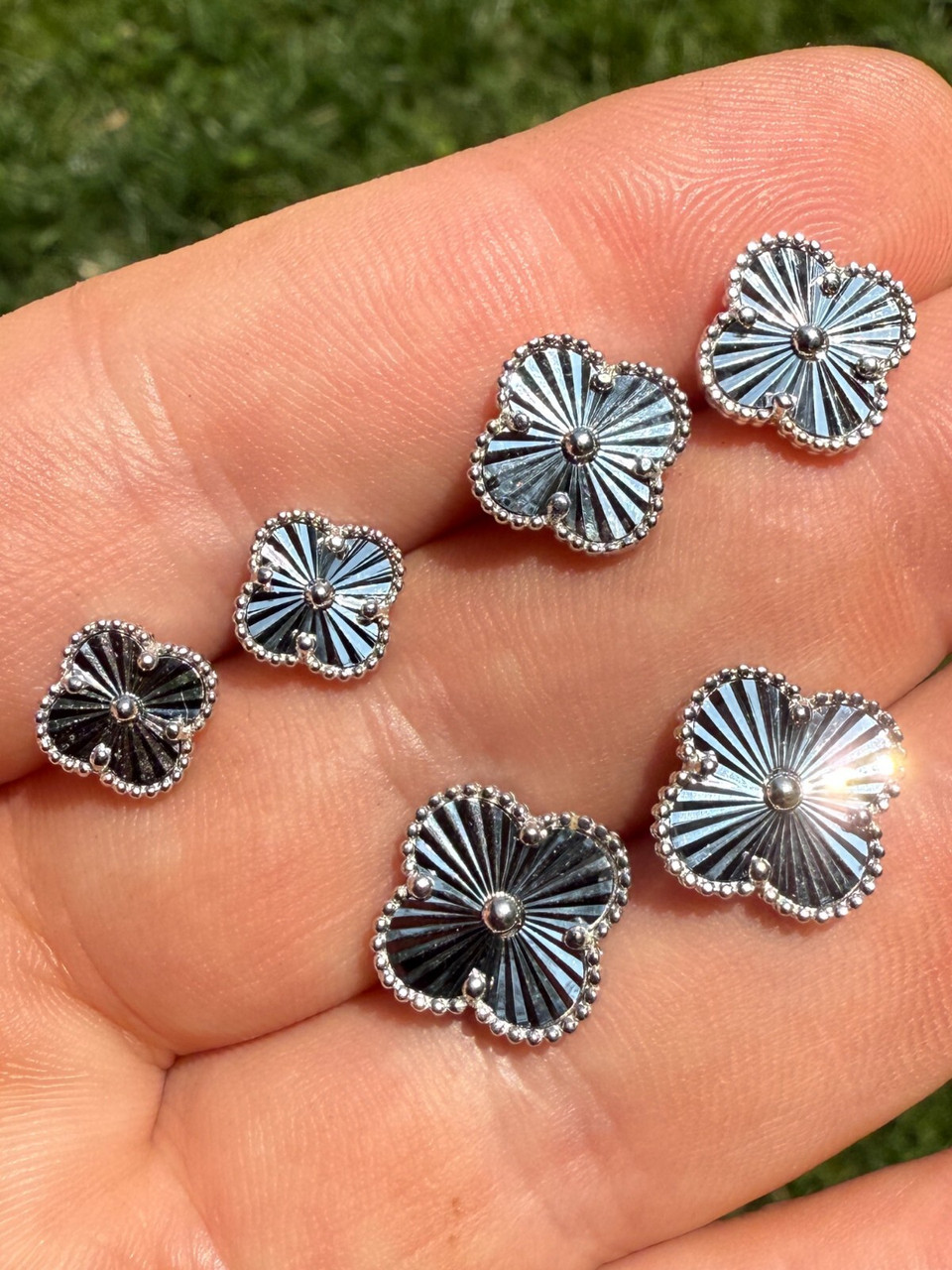 Black Rhinestone Earrings Paparazzi Buy Silver Leaf Drop Threader