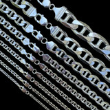 Mariner Link Chain Necklace Or Bracelet - 925 Sterling Silver - 6"-30" - 2.5mm-16mm