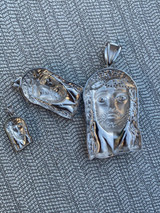 HarlemBling Solid 925 Sterling Silver Jesus Pendant