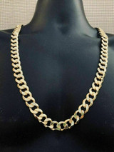 HarlemBling Mens Miami Cuban Link Chain 14k Gold Over Solid 925 Silver 200 Grams 30 14mm