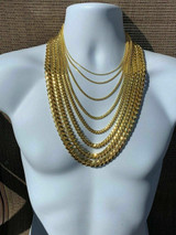 HarlemBling 14k Gold Over Silver Cuban Link Chain 2-12mm Necklace