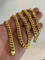 HarlemBling 14k Gold Over Silver Cuban Link Chain 2-12mm Necklace