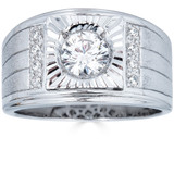Hollywood Ring - 925 Silver - CZ Stones