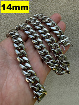 Miami Cuban Link Chain Necklace - Stainless Steel - 16"-36" - 4mm-18mm