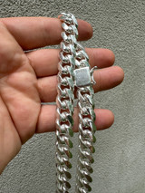 BUDGET Miami Cuban Link Chain Necklace Or Bracelet - 925 Sterling Silver - 7-30" - 5-14mm